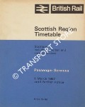 Passenger Services Timetable - Scotland including suburban and steamer services,  6 March 1967 until further notice by British Rail Scottish Region